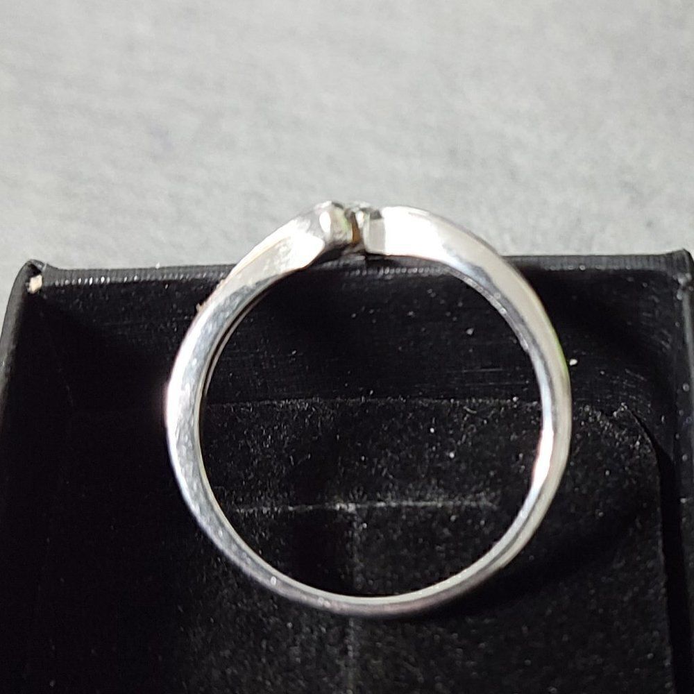 Women's Rose Gold Twist Promise Ring - Gold Twist Promise Ring For Girl's - Picture 3 of 7